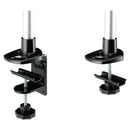 3M™ Dual Monitor Swivel Arm, 360 Degree Rotation, +15 Degree/-90 Degree Tilt, 180 Degree Pan, Black/Gray, Supports 30 lb (MMMMA140MB)