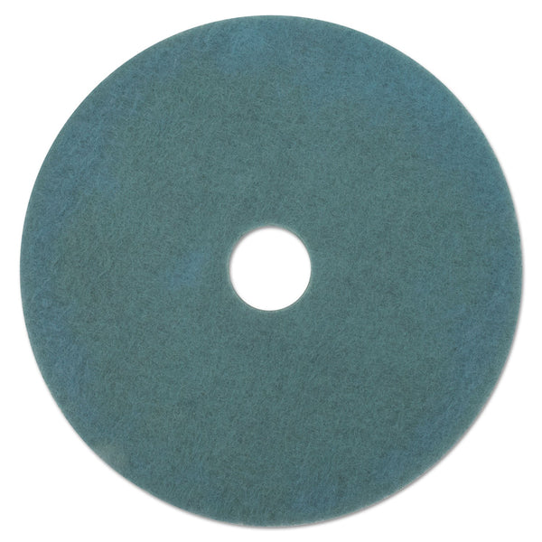 3M™ Ultra High-Speed Floor Burnishing Pads 3100, 27" Diameter, Aqua, 5/Carton (MCO20264)