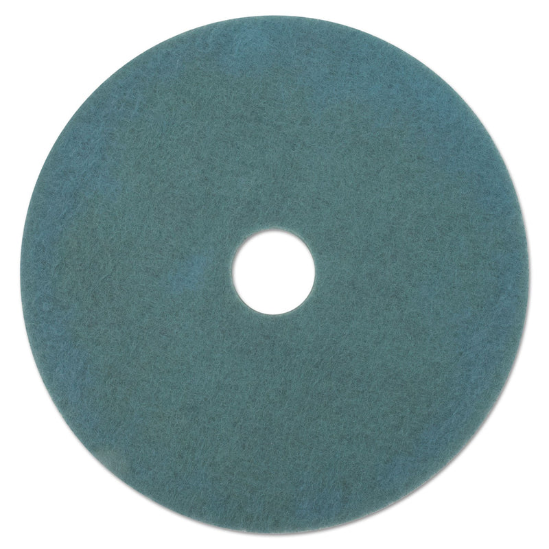 3M™ Ultra High-Speed Floor Burnishing Pads 3100, 27" Diameter, Aqua, 5/Carton (MCO20264)