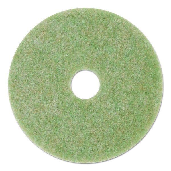 3M™ Low-Speed TopLine Autoscrubber Floor Pads 5000, 20" Diameter, Green/Amber, 5/Carton (MCO18052)