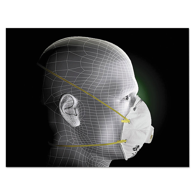 3M™ Particulate Respirator 8210V, N95, Cool Flow Valve, 10/Box (MMM8210V)