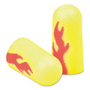 3M™ E-A-Rsoft Blasts Earplugs, Uncorded, Foam, Yellow Neon/Red Flame, 200 Pairs (MMM3121252)