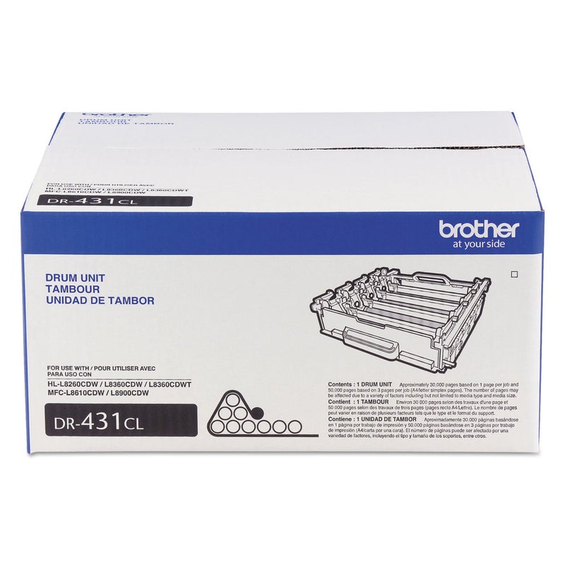 Brother DR431CL Drum Unit, 30000 Page-Yield, Black (BRTDR431CL)