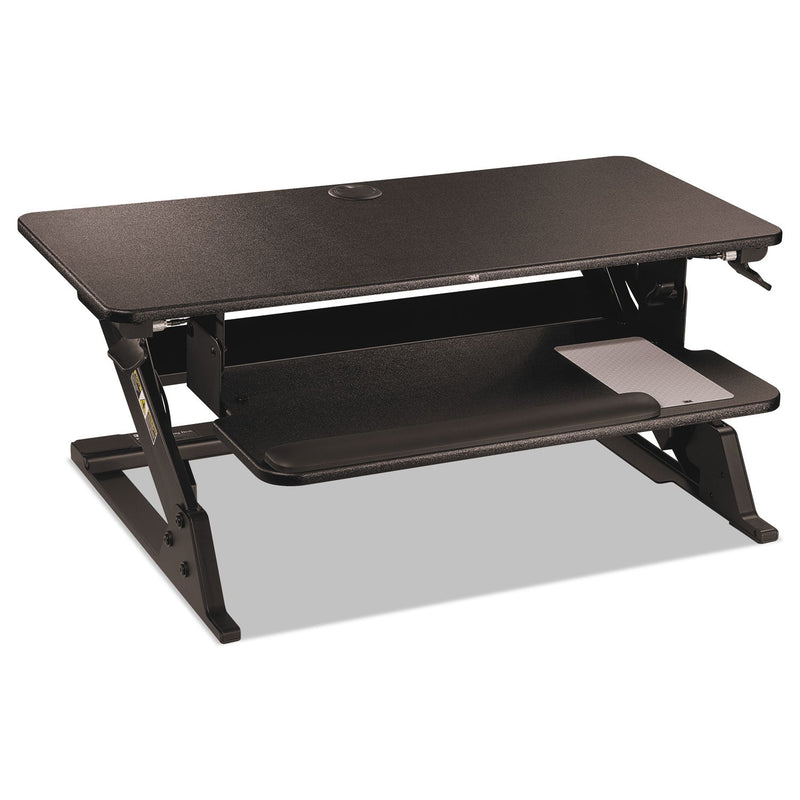 3M™ Precision Standing Desk, 35.4" x 22.2" x 6.2" to 20", Black (MMMSD60B)