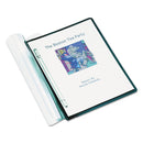 ACCO ACCOHIDE Frosted Front Report Covers, Letter Size, 500 Sheets, Black Back (ACC36251)