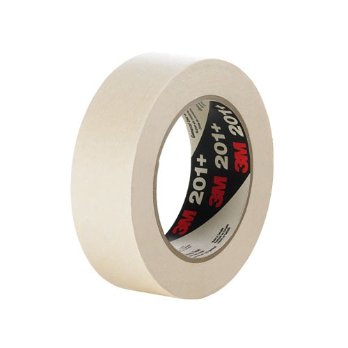 3M™ 201+ General Use Masking Tape, 0.94 in x 60.14 yd, Natural (405-511156-47406)