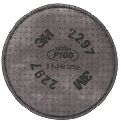 3M™ Advanced Particulate Filter, P100, Oil/ Non-Oil Based Particulates/Organic Vapors, Magenta (142-2297)