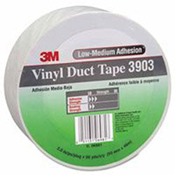 3M™ Vinyl Duct Tape 3903, White, 2 in x 50 yd x 6.5 mil (405-051131-06981)