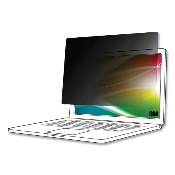 3M™ Bright Screen Privacy Filter for 12.1" Bezel Widescreen, Fits Laptop/2-in-1, 16:10 Aspect Ratio (MMMBP121W1B)