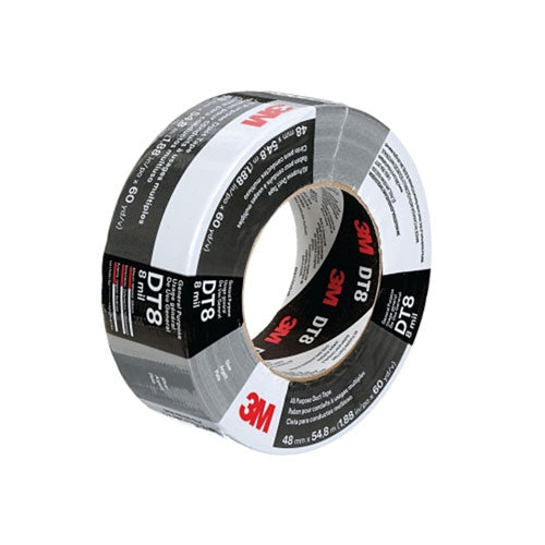 3M™ DT8 All Purpose Duct Tape, 1.88 in x 60 yd x 8 mil, Black (405-689330-17809)