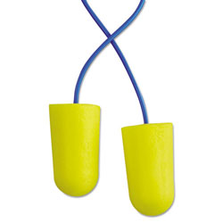 3M™ E-A-R TaperFit 2 Foam Earplugs, Polyurethane, Yellow, Corded, Large (247-312-1224)