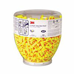 3M™ E-A-Rsoft™ Yellow Neons™ Foam Earplug, Polyurethane, Uncorded, Clear Bottle (247-391-1010)
