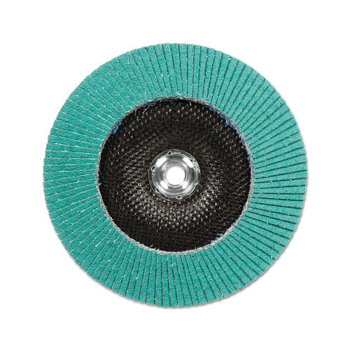 3M™ Flap Disc 577F, 4 in dia, 80 Grit, 5/8 in Arbor, 13300 rpm, Type 29 (405-051141-28565)