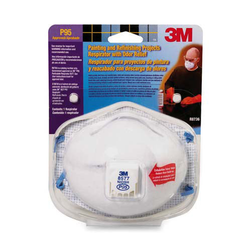3M™ Odor Relief Respirator, 1/PK, White (MMMR8736)