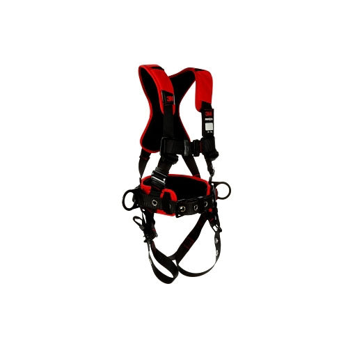 3M™ Protecta® Construction Style Positioning Harness, Standard, D-Rings, Leg Buckles, X-Large, Pass-Through Chest Connection (098-1161310)
