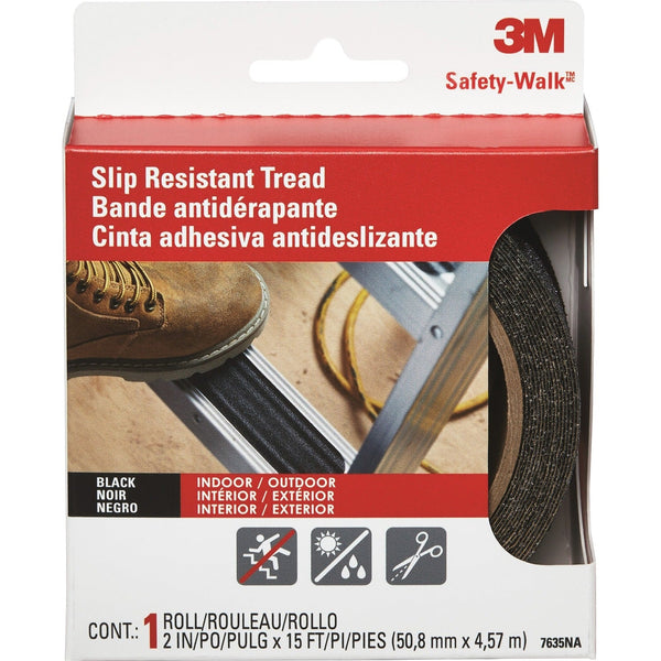 3M™ Safety Walk Step &amp; Ladder Tread Tape, 2&quot;x180&quot;, Black (MMM7635NA)