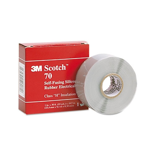 3M™ Scotch® Self-Fusing Silicone Rubber Electrical Tape, 1 in X 30ft, 12mil, Sky Blue Gray (500-572610)