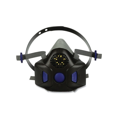 3M™ Secure Click™ Half Facepiece Reusable Respirator, Large, Gas/Vapor, with Speaking Diaphragm, Silicone/Nylon (142-HF-803SD)