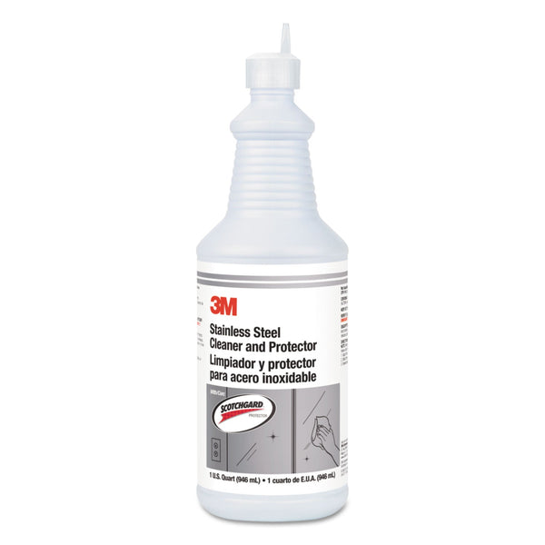 3M™ Stainless Steel Cleaner and Polish, Unscented, 32 oz Bottle, 6/Carton (MMM85901)