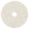 3M™ Ultra High-Speed Natural Blend Floor Burnishing Pads 3300, 27" Diameter, White, 5/Carton (MCO20326)