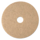 3M™ Ultra High-Speed Natural Blend Floor Burnishing Pads 3500, 21" Diameter, Tan, 5/Carton (MCO19009)