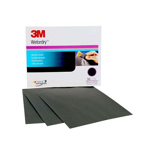 3M™ Wetordry Paper Sheets, Aluminum Oxide, P220 Grit, 11 in Long (405-051131-02043)