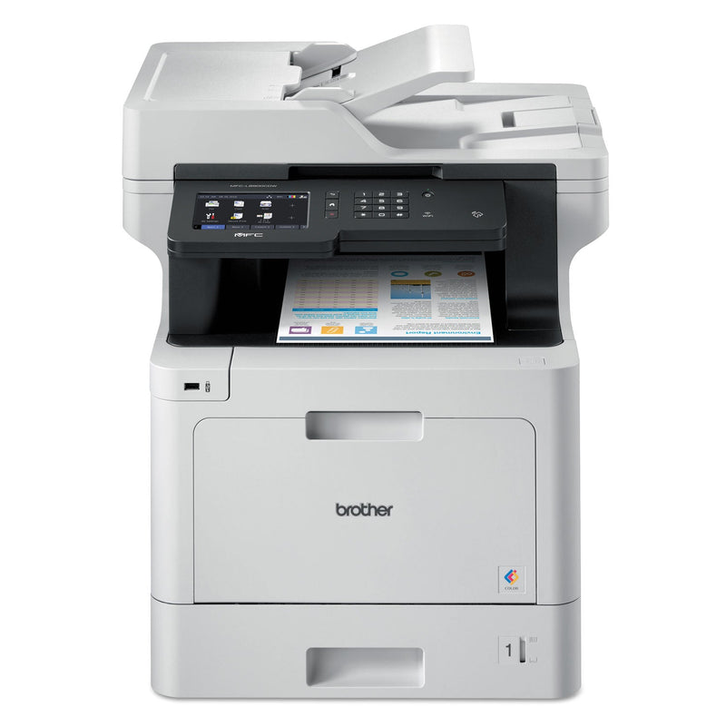 Brother MFCL8900CDW Business Color Laser All-in-One Printer with Duplex Print, Scan, Copy and Wireless Networking (BRTMFCL8900CDW)