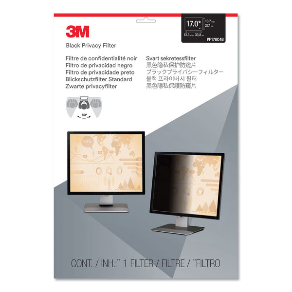 3M™ Frameless Blackout Privacy Filter for 17" Monitor (MMMPF170C4B)