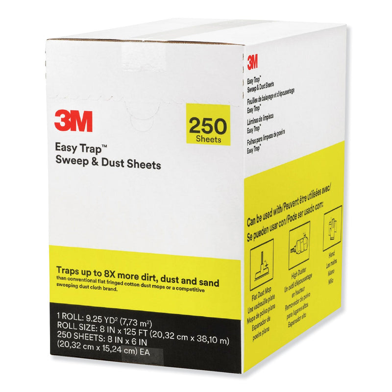 3M™ Easy Trap Duster, 8" x 125 ft, White, 250 Sheet Roll (MMM55654W)