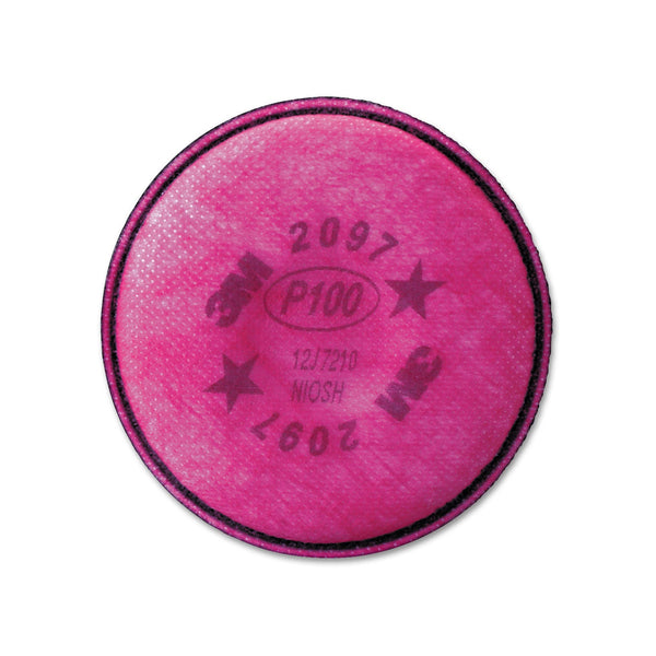 3M™ Particulate Filter 2097/07184/P100, Nuisance Level Organic Vapor Relief, 2/Pack (MMM2097)