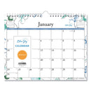 Blue Sky® Lindley Wall Calendar, Floral Artwork, 11 x 8.75, White/Multicolor Sheets, 12-Month (Jan to Dec): 2025 (BLS101593)