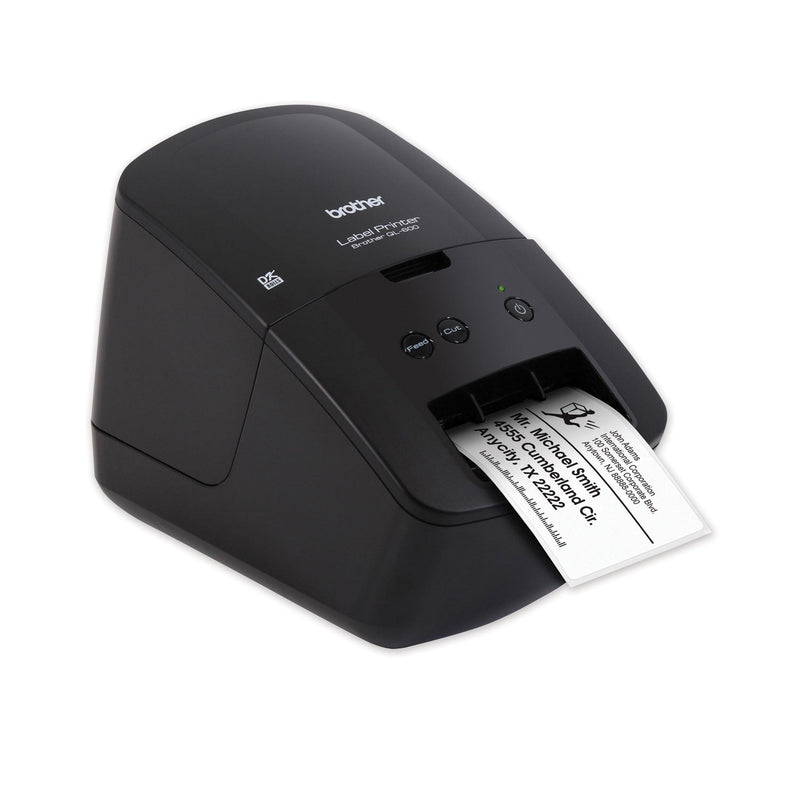 Brother QL-600 Economic Desktop Label Printer, 44 Labels/Minute, 5.1 x 8.8 x 6.1 (BRTQL600)