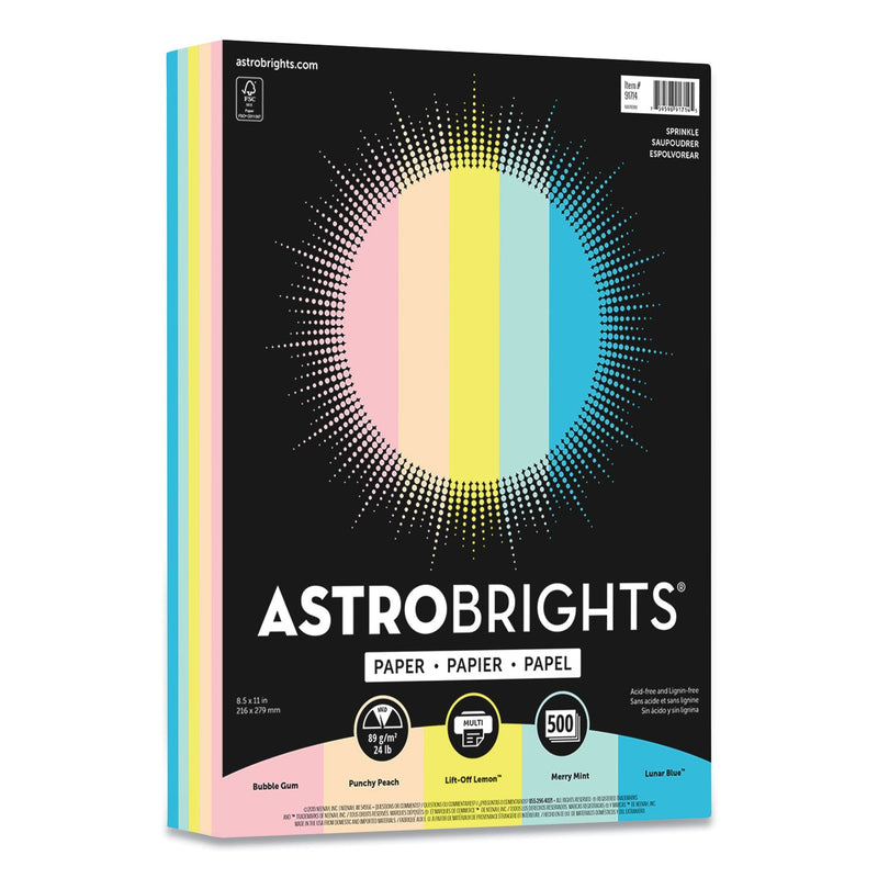 Astrobrights® Color Paper, 24 lb, 8.5 x 11, Cosmic Orange, 500/Ream (WAU91714)