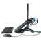 3M™ Vertical Notebook Computer Riser with Cable Management, 9" x 12" x 6.5" to 9.5", Black/Charcoal Gray, Supports 20 lbs (MMMLX550)
