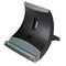 3M™ Vertical Notebook Computer Riser with Cable Management, 9" x 12" x 6.5" to 9.5", Black/Charcoal Gray, Supports 20 lbs (MMMLX550)