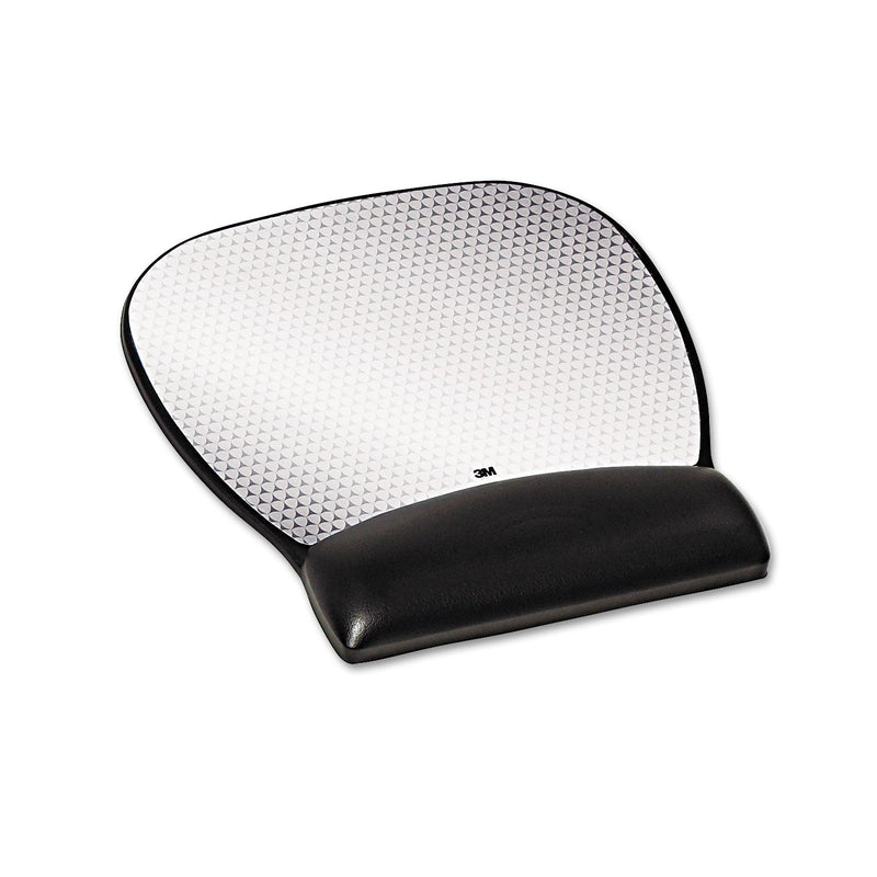 3M™ Antimicrobial Gel Large Mouse Pad with Wrist Rest, 9.25 x 8.75, Black (MMMMW310LE)
