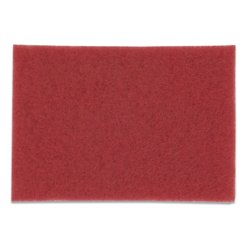 3M™ Low-Speed Buffer Floor Pads 5100, 20 x 14, Red, 10/Carton (MMM59258)