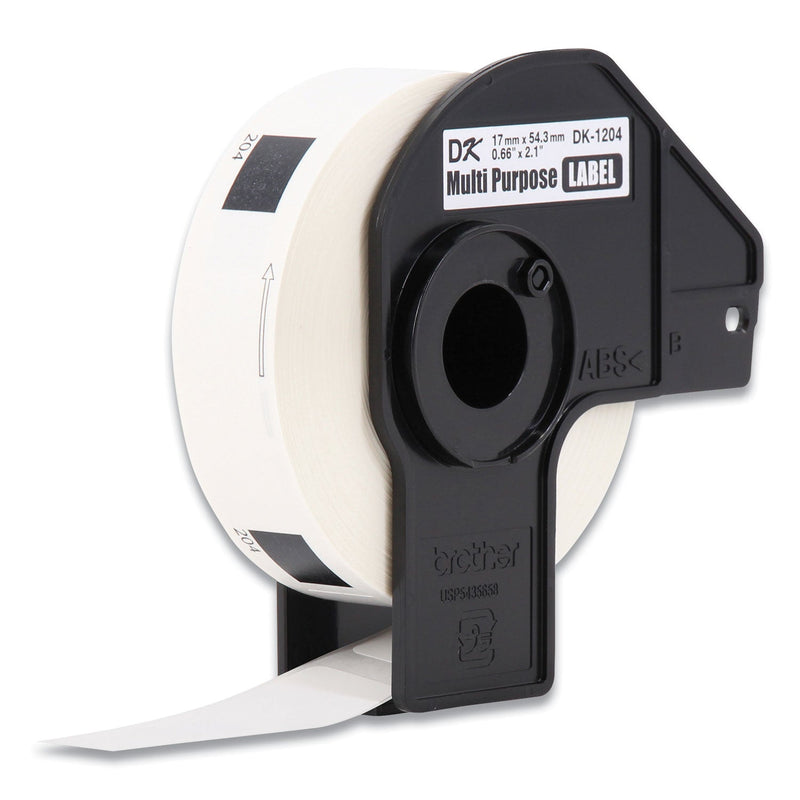 Brother Die-Cut Multipurpose Labels, 0.66 x 3.4, White, 400/Roll, 3 Rolls/Pack (BRTDK12043PK)