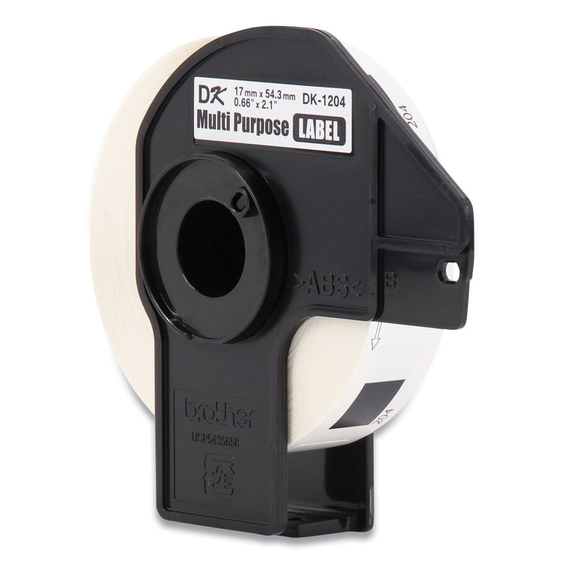 Brother Die-Cut Multipurpose Labels, 0.66 x 3.4, White, 400/Roll, 3 Rolls/Pack (BRTDK12043PK)