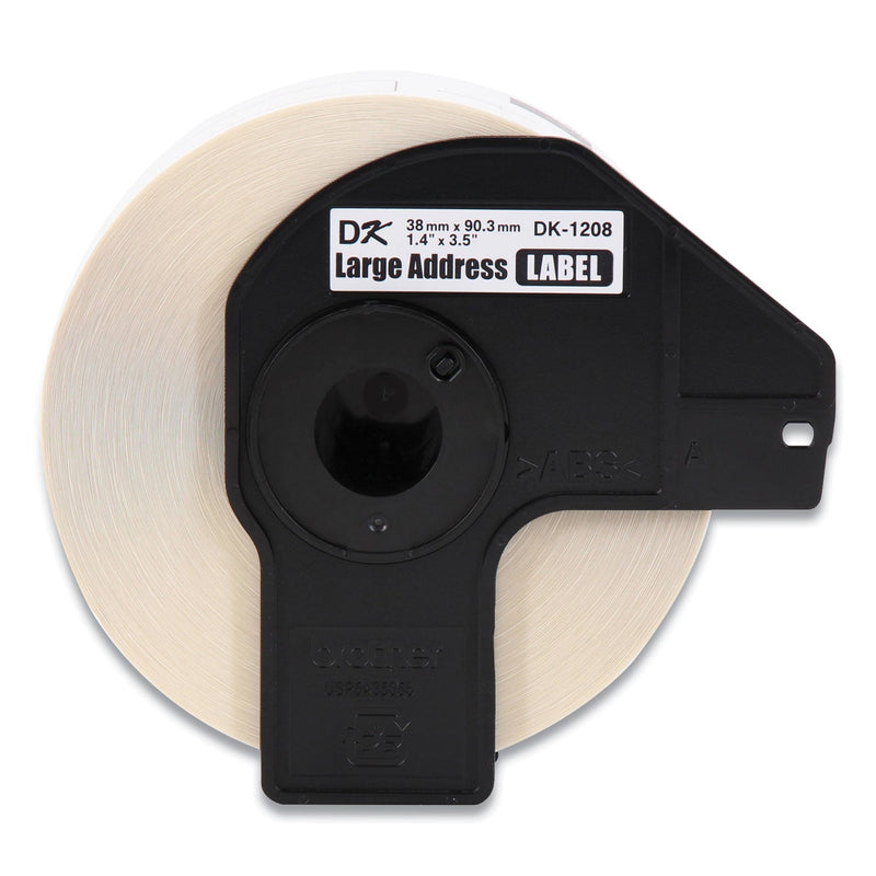 Brother Die-Cut Address Labels, 1.4 x 3.5, White, 400/Roll, 3 Rolls/Pack (BRTDK12083PK)