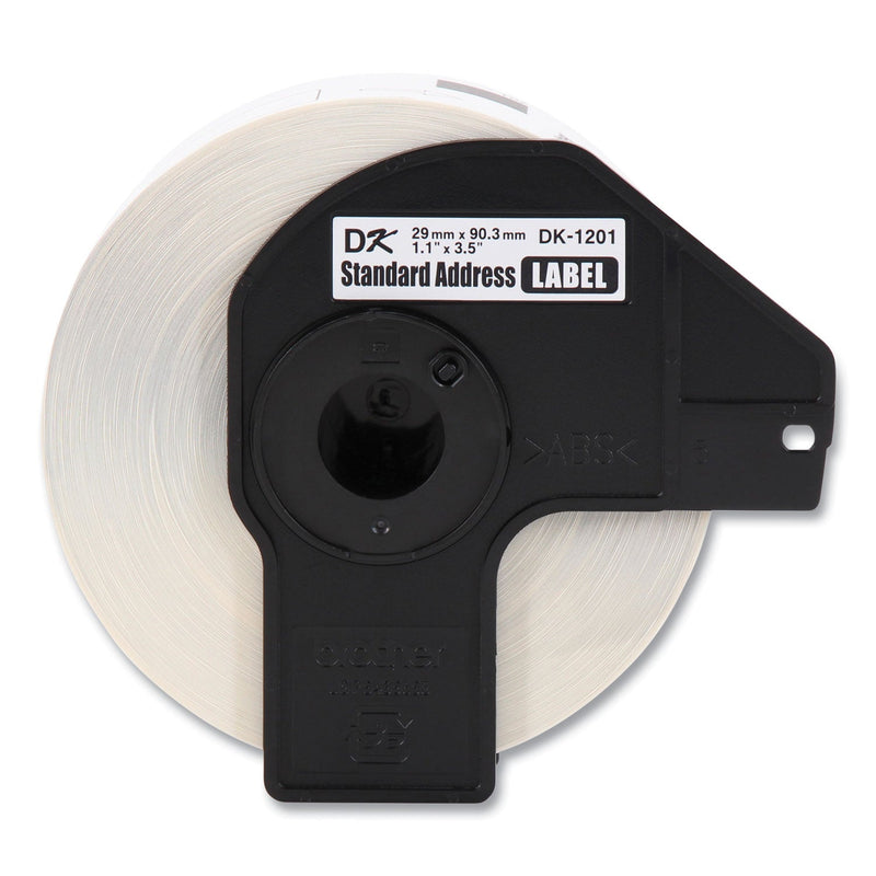 Brother Die-Cut Address Labels, 1.1 x 3.5, White, 400/Roll, 24 Rolls/Pack (BRTDK120124PK)
