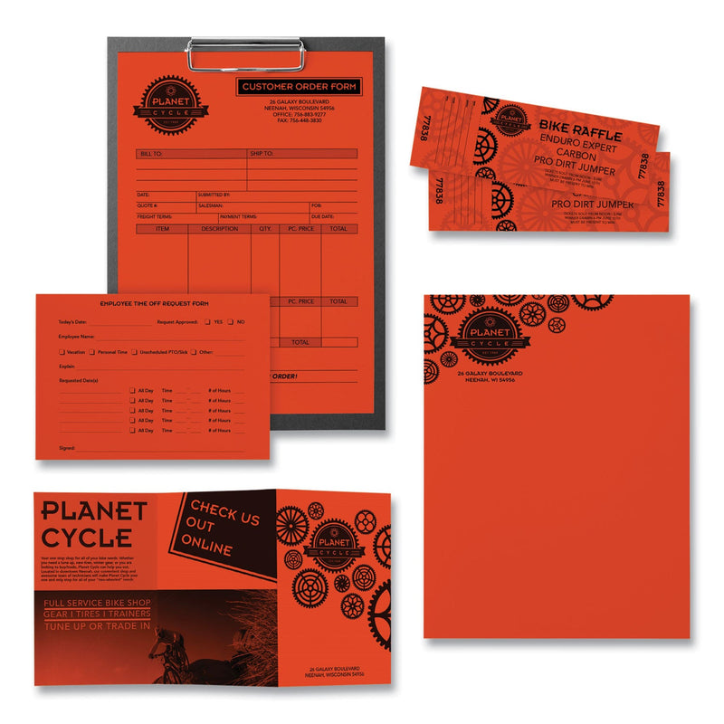 Astrobrights® Color Paper, 24 lb, 8.5 x 11, Orbit Orange, 500/Ream (WAU22561)