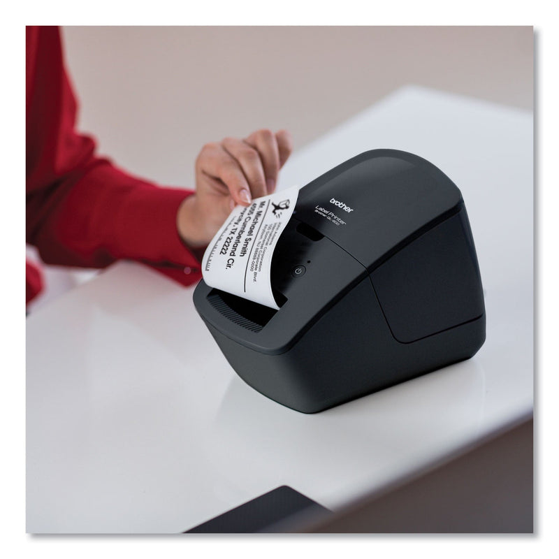 Brother QL-600 Economic Desktop Label Printer, 44 Labels/Minute, 5.1 x 8.8 x 6.1 (BRTQL600)