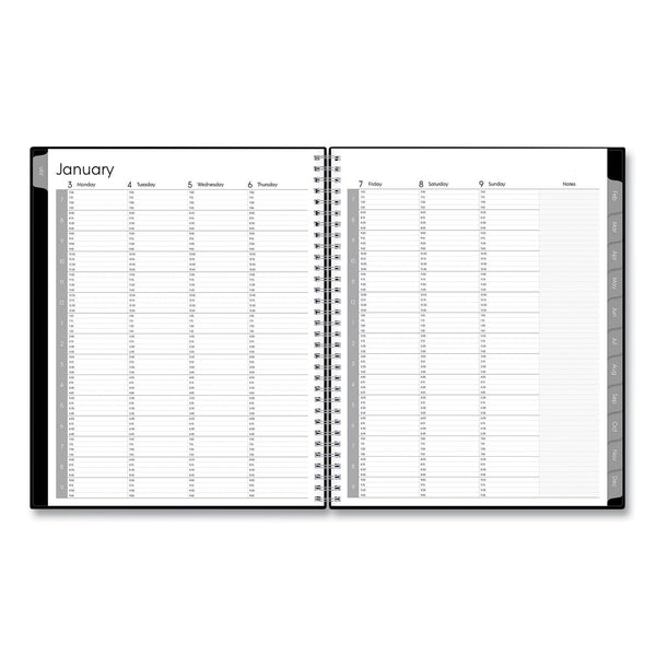 Blue Sky® Enterprise Weekly Appointment Planner, 11 x 8.5, Black Cover, 12-Month (Jan to Dec): 2025 (BLS111289)