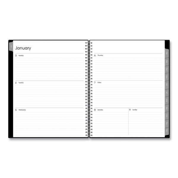 Blue Sky® Enterprise Weekly/Monthly Planner, 11 x 8.5, Black Cover, 12-Month (Jan to Dec): 2025 (BLS111288)
