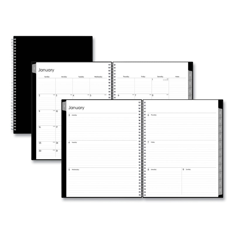 Blue Sky® Enterprise Weekly/Monthly Planner, 11 x 8.5, Black Cover, 12-Month (Jan to Dec): 2025 (BLS111288)