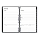 Blue Sky® Enterprise Weekly/Monthly Planner, 8 x 5, Black Cover, 12-Month (Jan to Dec): 2025 (BLS111291)