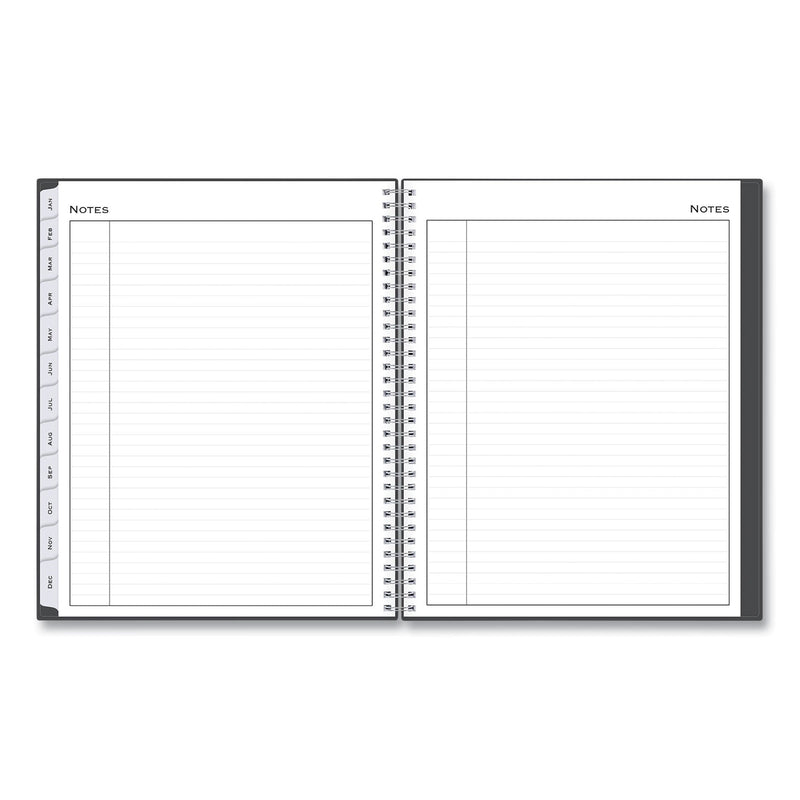 Blue Sky® Passages Appointment Planner, 11 x 8.5, Charcoal Cover, 12-Month (Jan to Dec): 2025 (BLS100009)