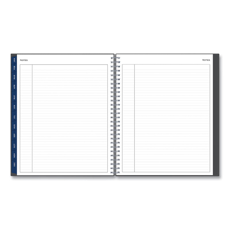 Blue Sky® Passages Monthly Planner, 10 x 8, Charcoal Cover, 12-Month (Jan to Dec): 2025 (BLS100011)