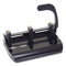 Officemate 2 Hole Punch, 2 3/4&quot; Center Holes, Punches 20 Sheets, Black (OIC90078)